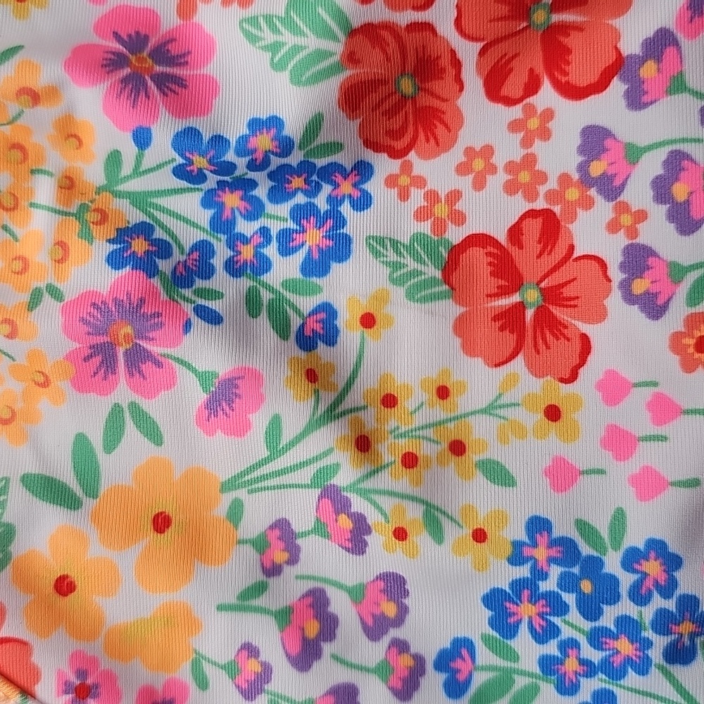 V Girls Swimtop size 3-6 Months Floral Cute - Picture 5 of 8